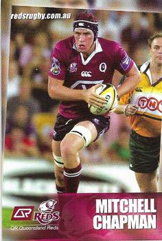 2006 Queensland Reds Official Player Cards #NNO Mitchell Chapman Front